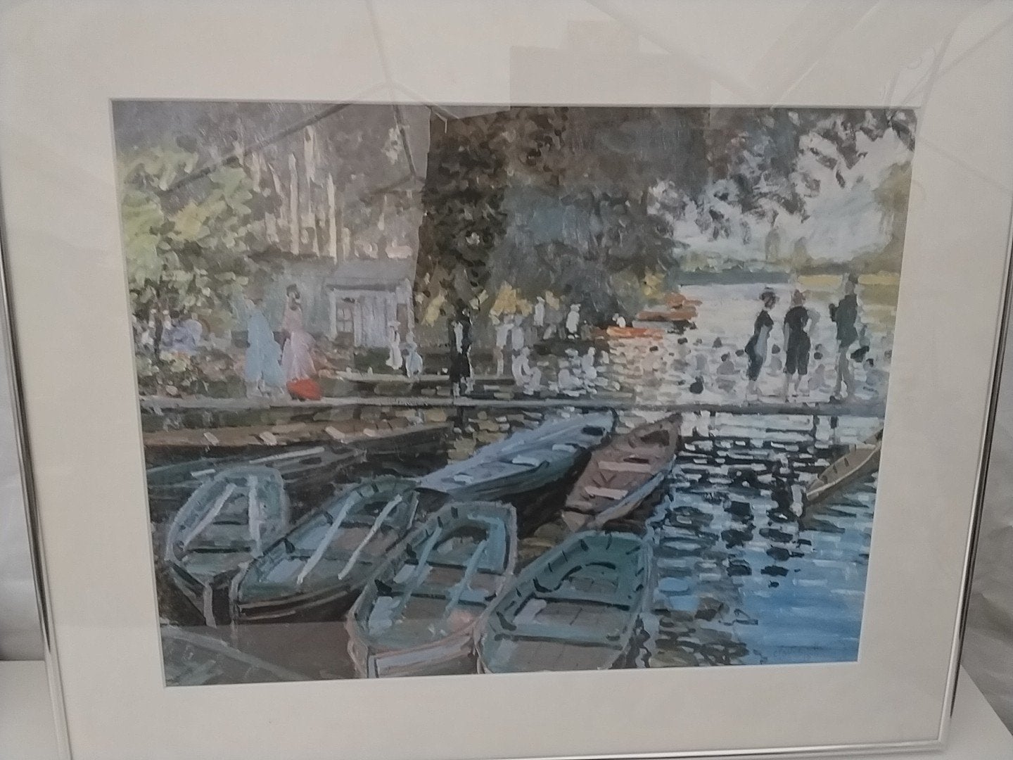 Ingelijste print van Claude Monet - Argenteuil, Gedateerd, Impressionistisch, Ophalen of Verzenden, Landschap