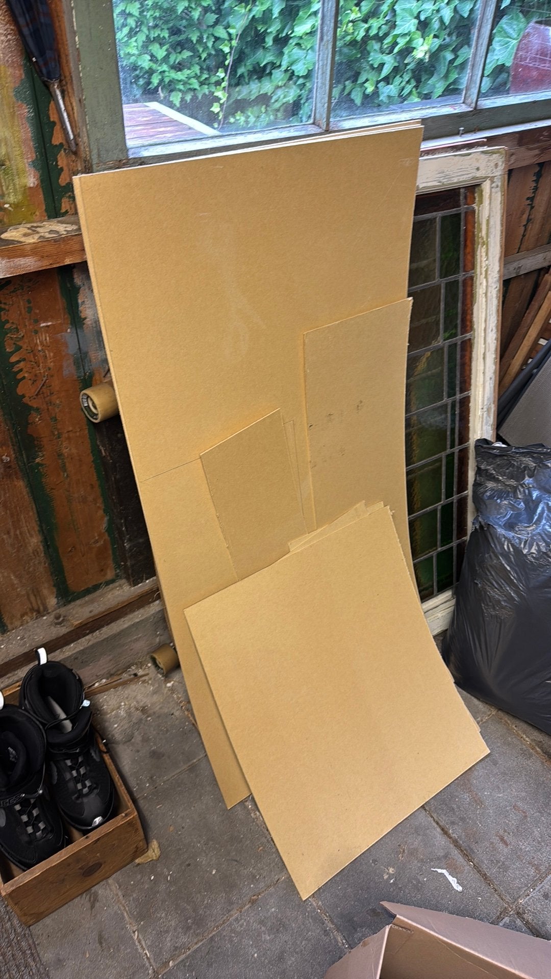 GRATIS 3 hardboard platen, Ophalen, Zo goed als nieuw, Overige typen