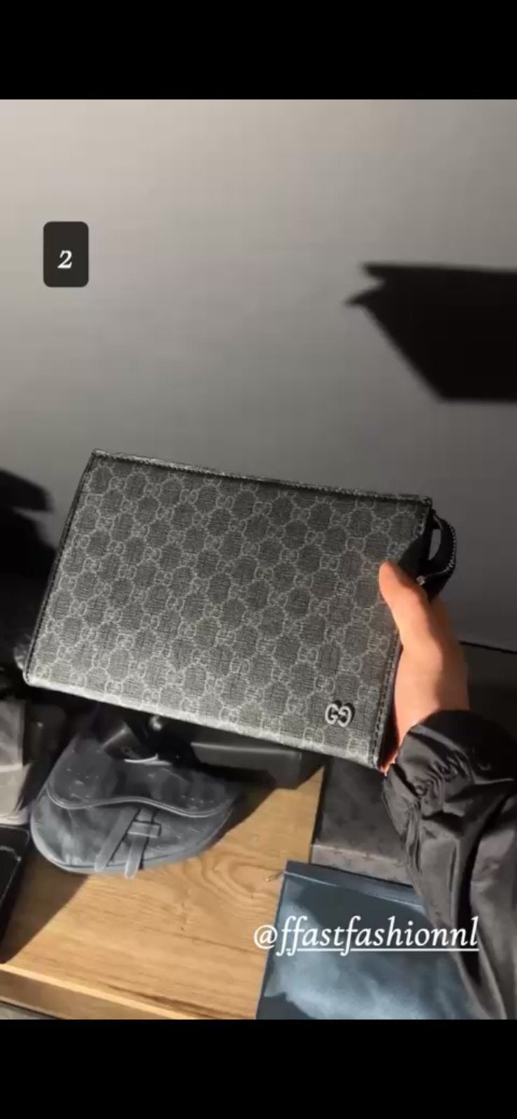 Gucci handtas, Ophalen of Verzenden, Zo goed als nieuw, Zwart