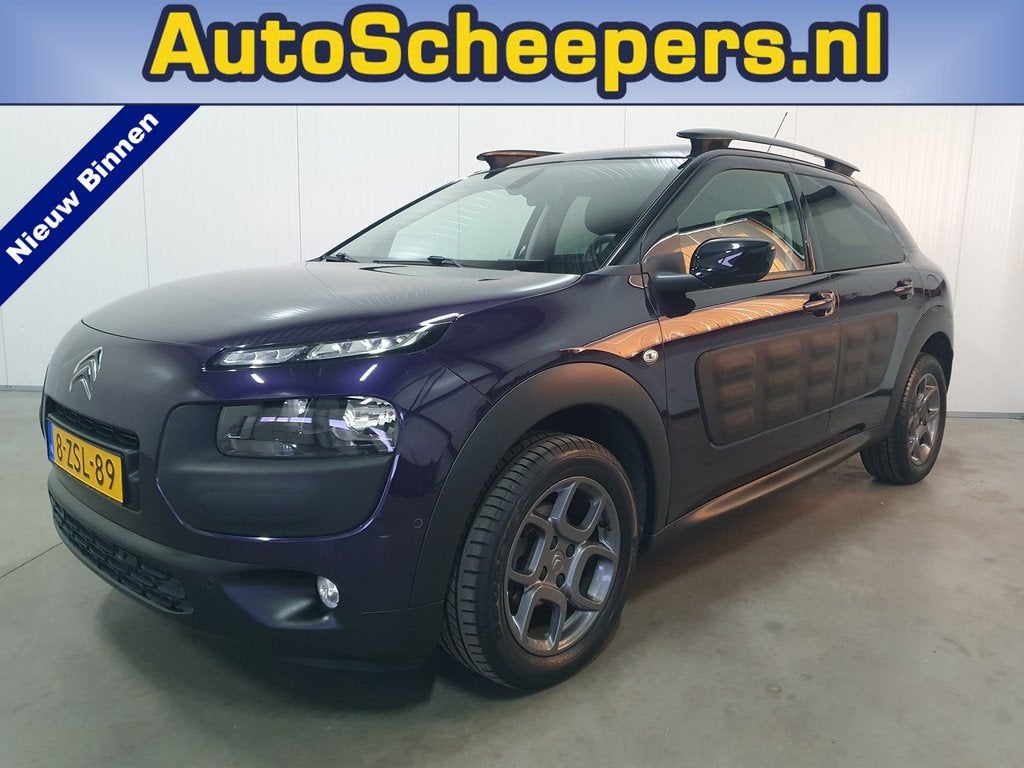 Citroën C4 Cactus 1.2 PureTech Shine NAVI/TRHAAK/CRUISE/STO, Auto's, Citroën, Euro 6, 995 kg, Leder en Stof, Origineel Nederlands