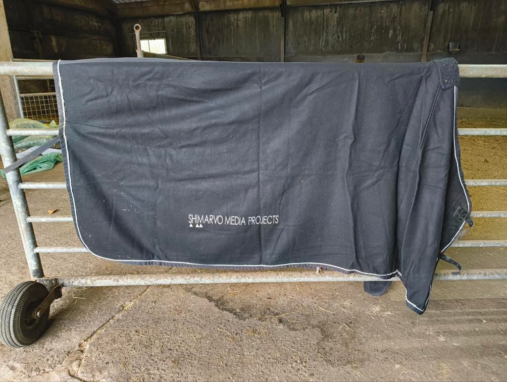 Mooie zwarte zware fleecedeken, Dieren en Toebehoren, Ophalen of Verzenden, Gebruikt