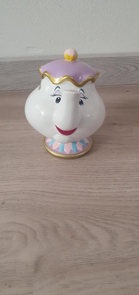 Disney Enchanting Spaarpot Mrs. Potts / Mevr. Tuit, Verzamelen, Ophalen of Verzenden, Overige figuren, Zo goed als nieuw, Beeldje of Figuurtje