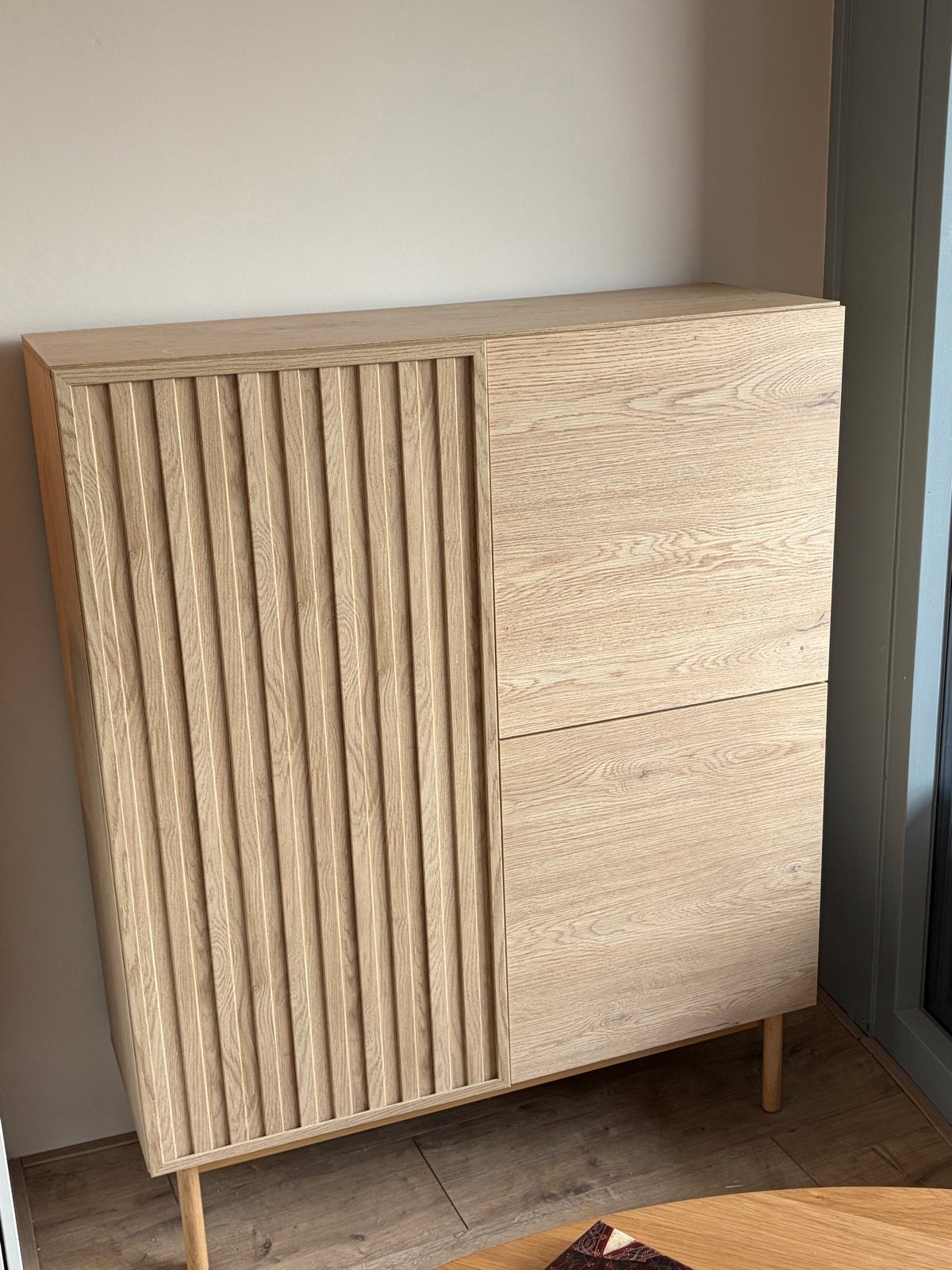 Eiken dressoir - 130x106x37cm, Ophalen, 100 tot 150 cm, Eikenhout, Zo goed als nieuw