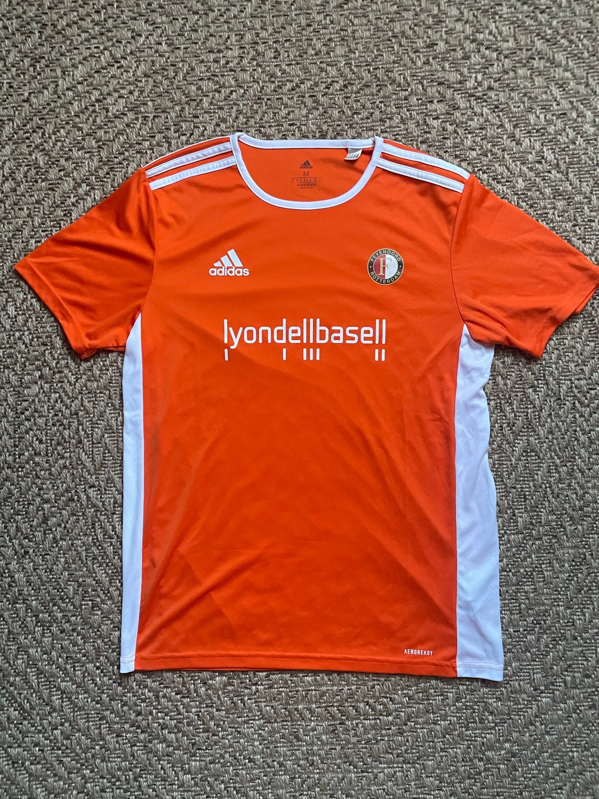 Feyenoord Adidas Aeroready Shirt Maat M Oranje, Maat 38/40 (M), Overige typen, Oranje, Ophalen of Verzenden