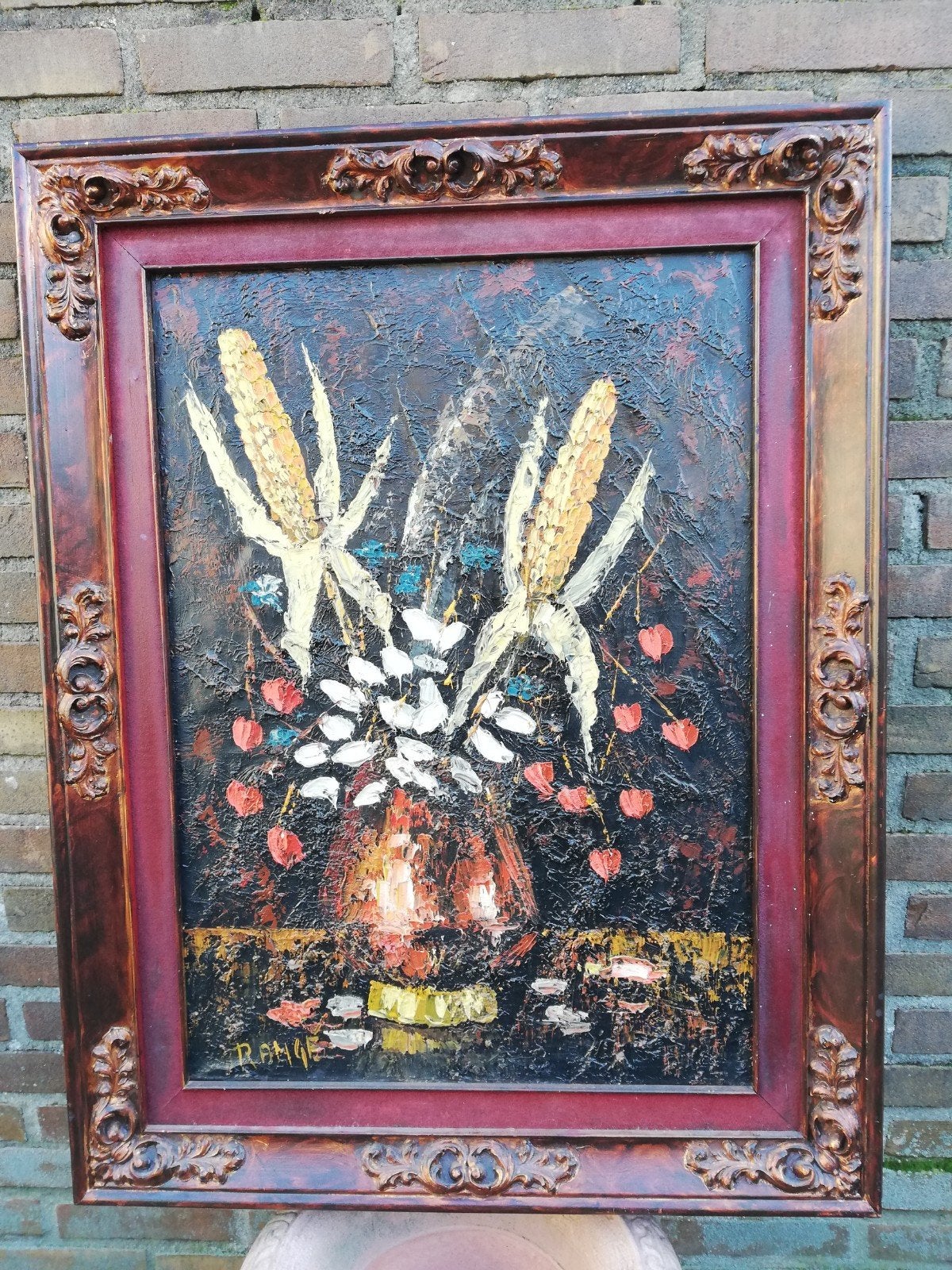 RANGE ~pseudoniem W. Enneking (1923) Impasto. 71/91 cm., Antiek en Kunst, Ophalen