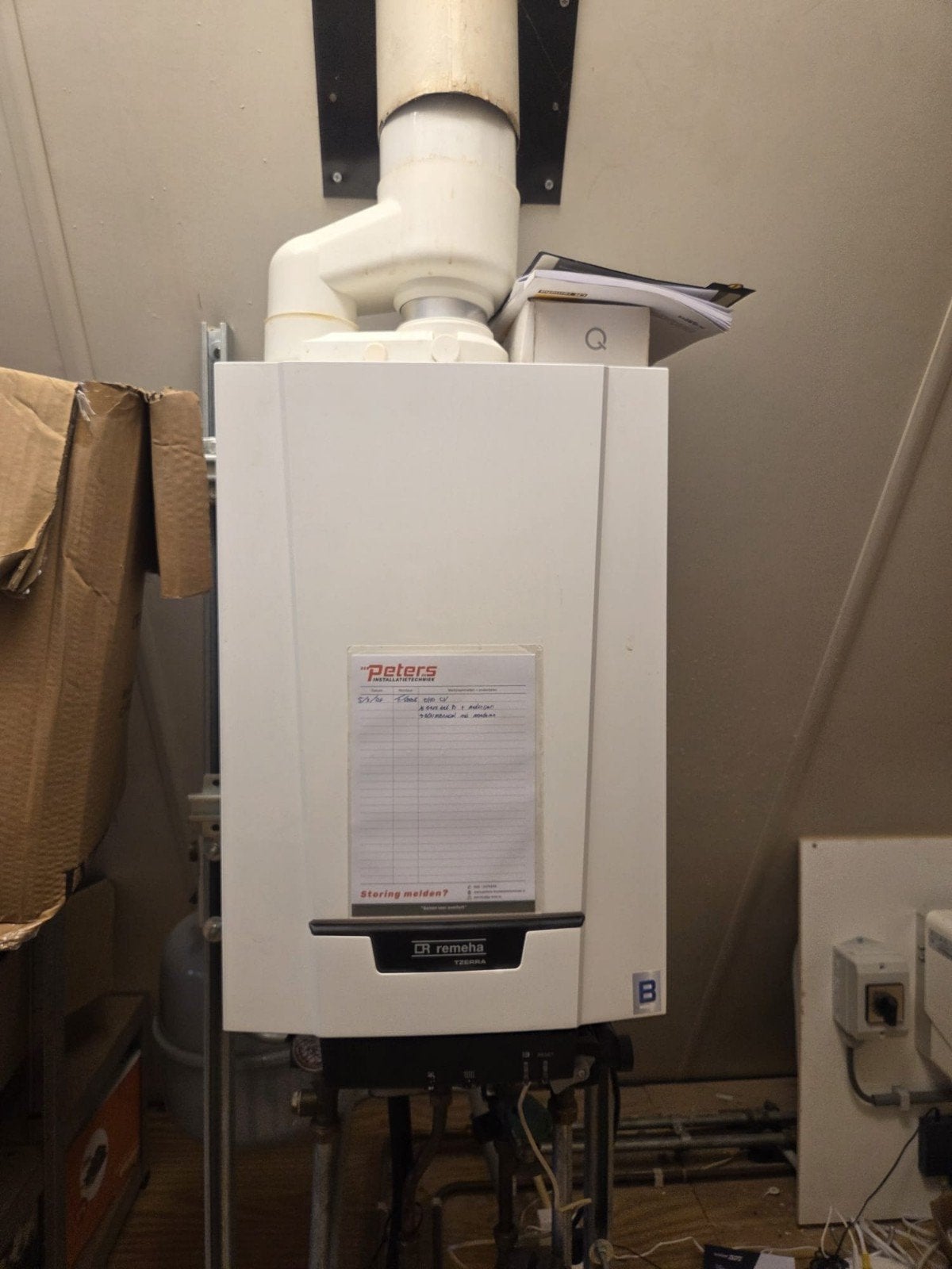 Remeha Tzerra 39C CV-ketel met thermostaat, Ophalen, Gebruikt