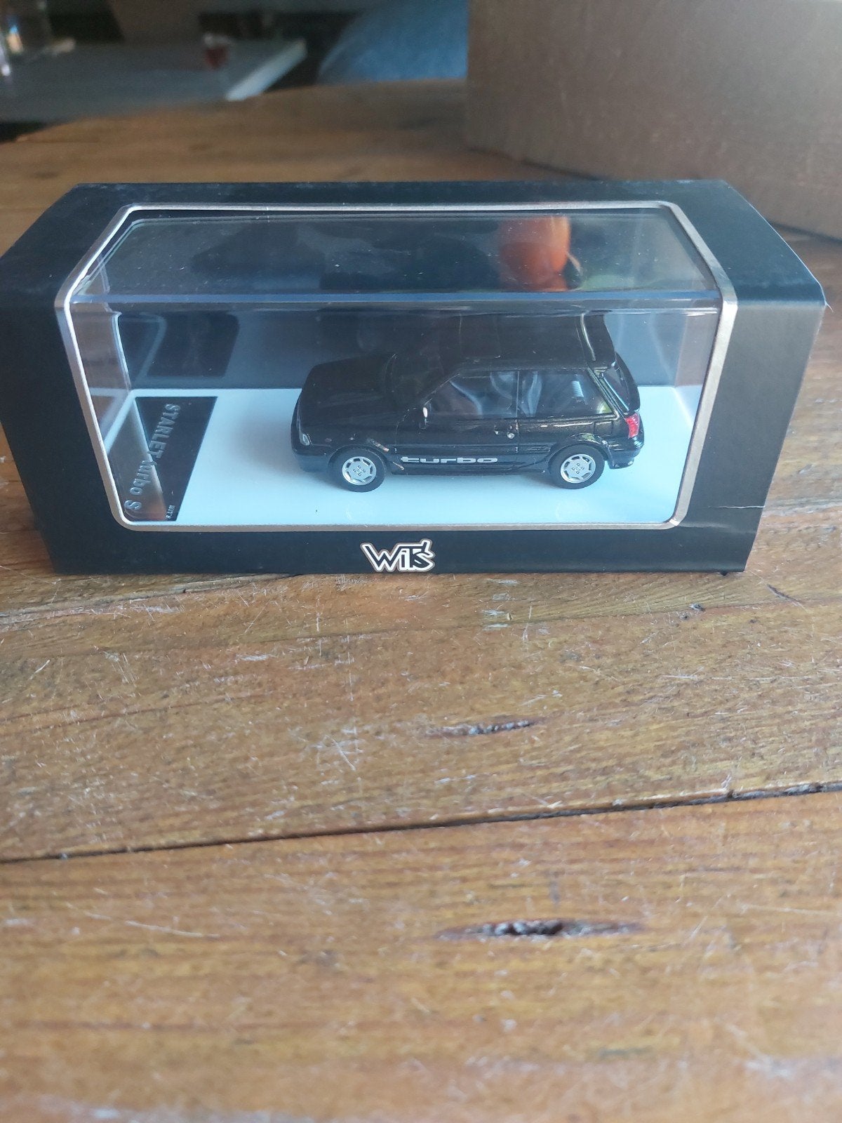 MODELAUTO 1-43 TOYOTA STARLET P7 ZWART, Ophalen of Verzenden, Zo goed als nieuw, Auto, Overige merken