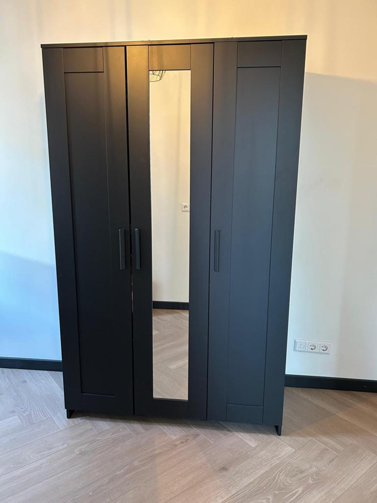 Kledingskast ikea zwart, Ophalen, Zo goed als nieuw, 25 tot 50 cm, 150 tot 200 cm