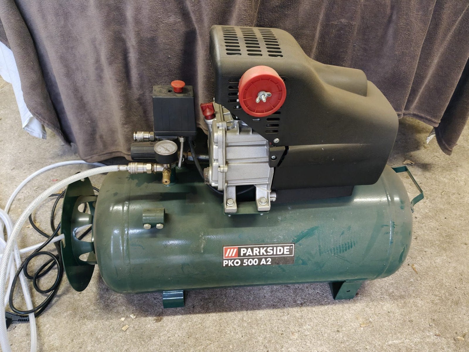 Parkside pko 500 A2 compressor, Minder dan 25 liter, Ophalen, Minder dan 200 liter/min