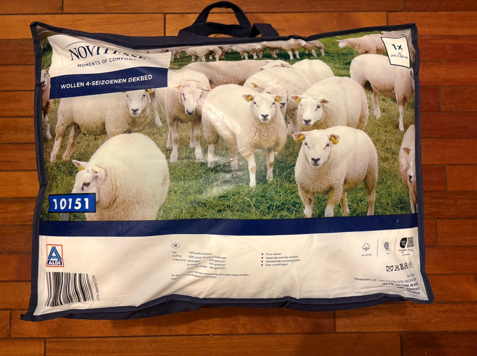 4 seizoensdekbedden wol 200 x 220 cm, Wit, Tweepersoons, Ophalen of Verzenden, Zo goed als nieuw