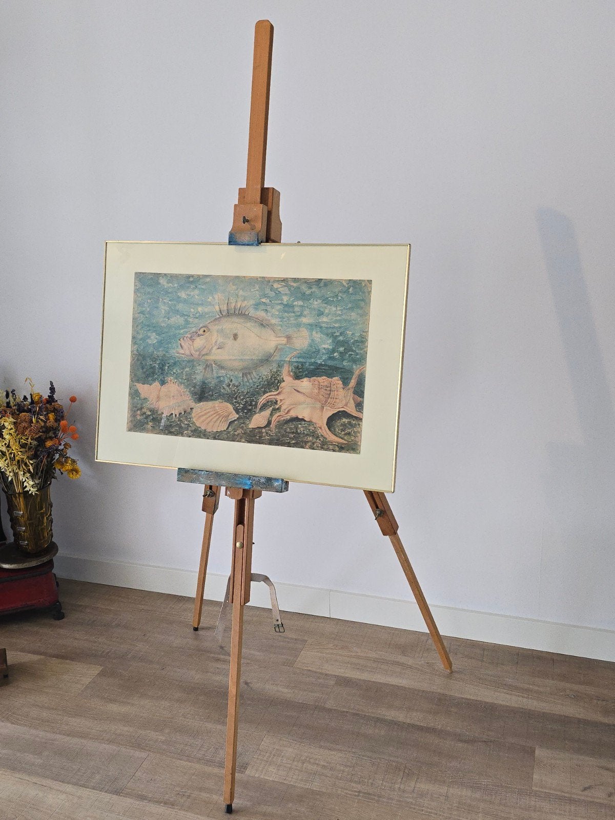 Vintage Italian Art Painting Easel by Mabef 1970s €39 !!, Ophalen of Verzenden, Ezel