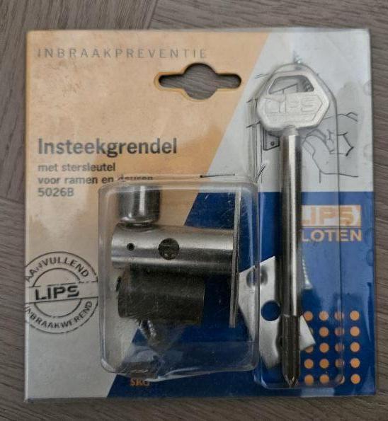 insteekgrendel met stersleutel, Ophalen of Verzenden, Nieuw, Slot