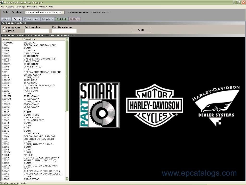 PartSmart 8 - Harley-Davidson & Buell v8.16.041, Motoren, Verzenden, Harley-Davidson of Buell