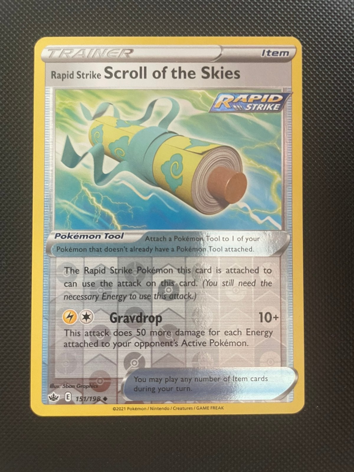 Scroll Of The Skies 151/198 Reverse Holo Chilling Reign, Verzenden, Zo goed als nieuw