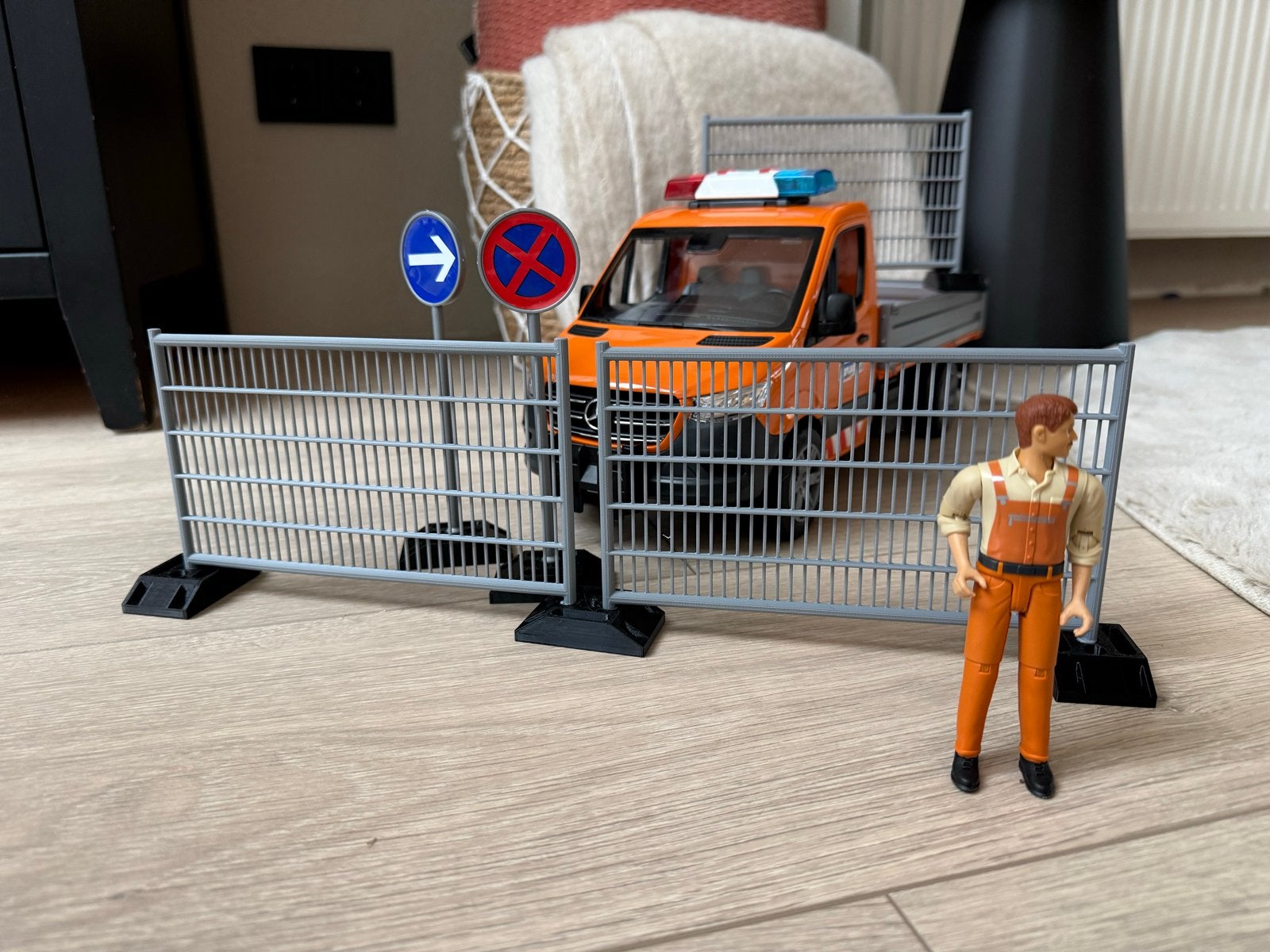 3D geprinte Bruder hekken met voetjes, Ophalen of Verzenden, Nieuw, Jongen of Meisje