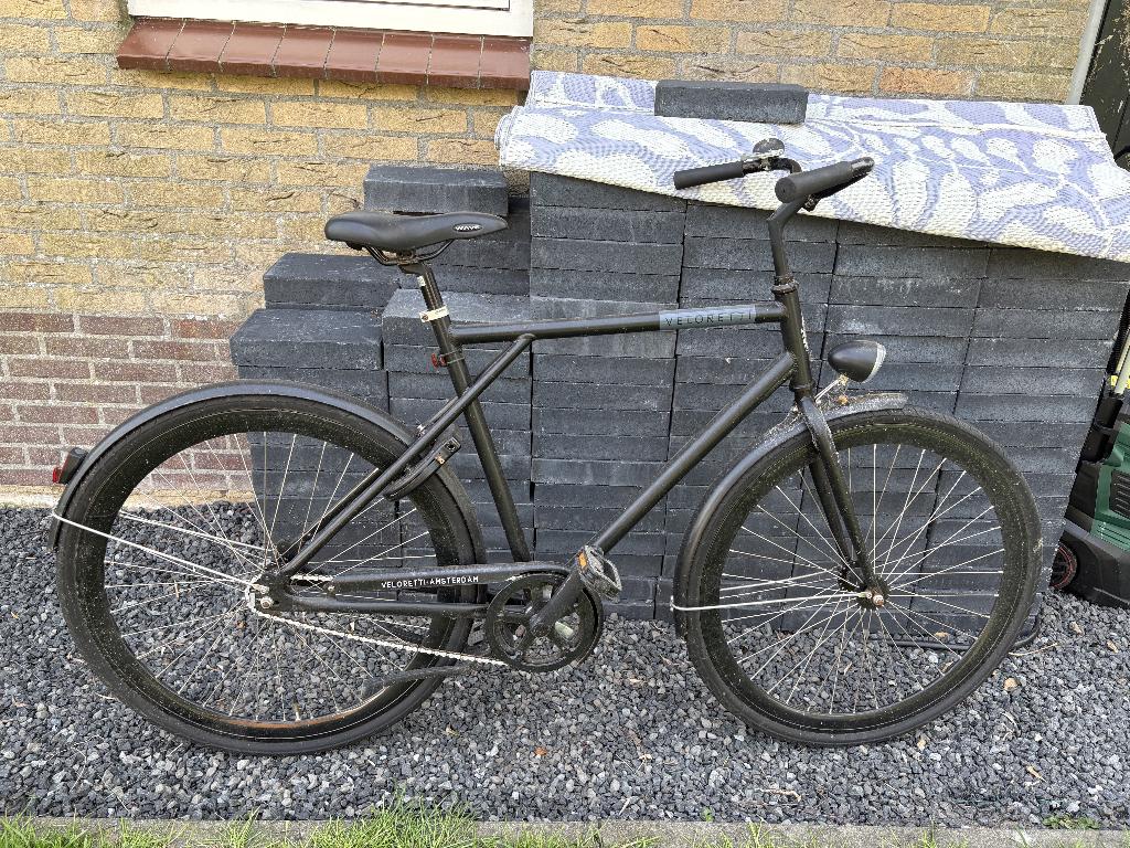 Veloretti herenfiets, Terugtraprem, Gebruikt, 57 tot 61 cm, Ophalen