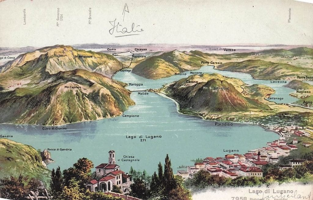 702-452-013 Lago Di Lugano, Verzenden, Voor 1920, Overig Europa