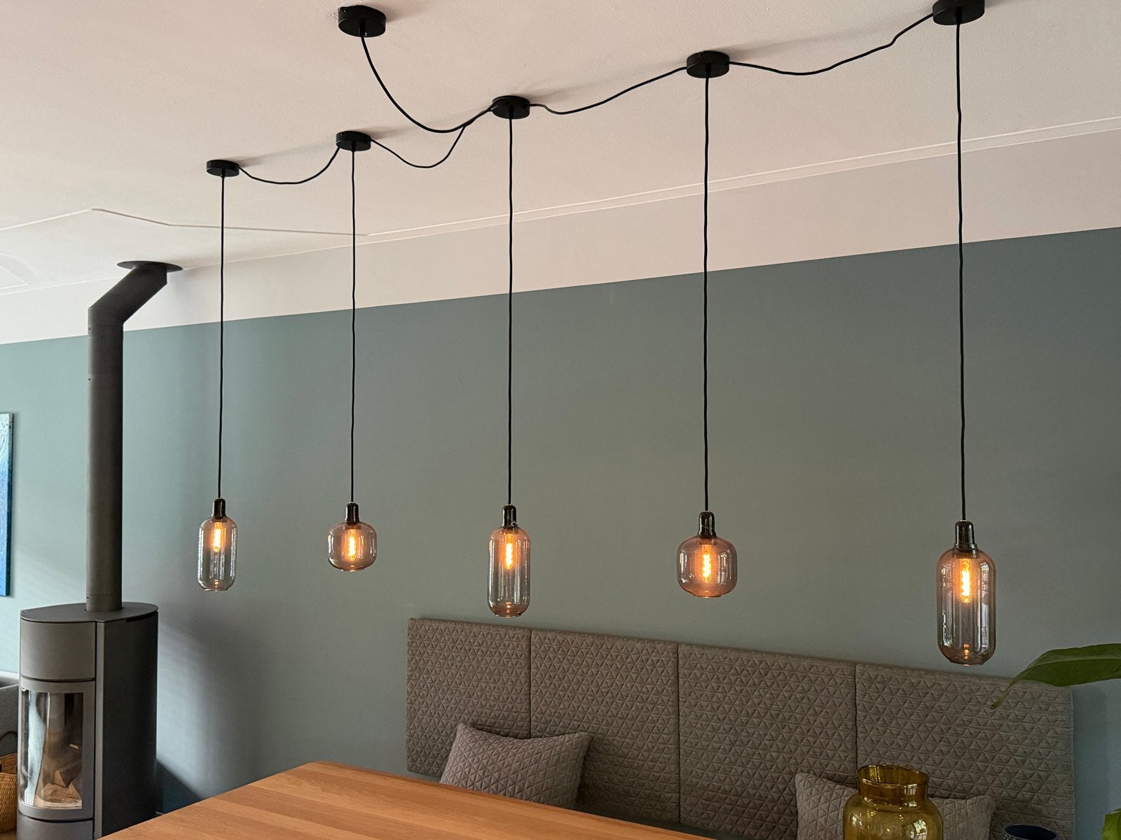 5 Normann Copenhagen AMP lampen - Zo goed als nieuw, Ophalen, Zo goed als nieuw, Glas, E14 (klein)