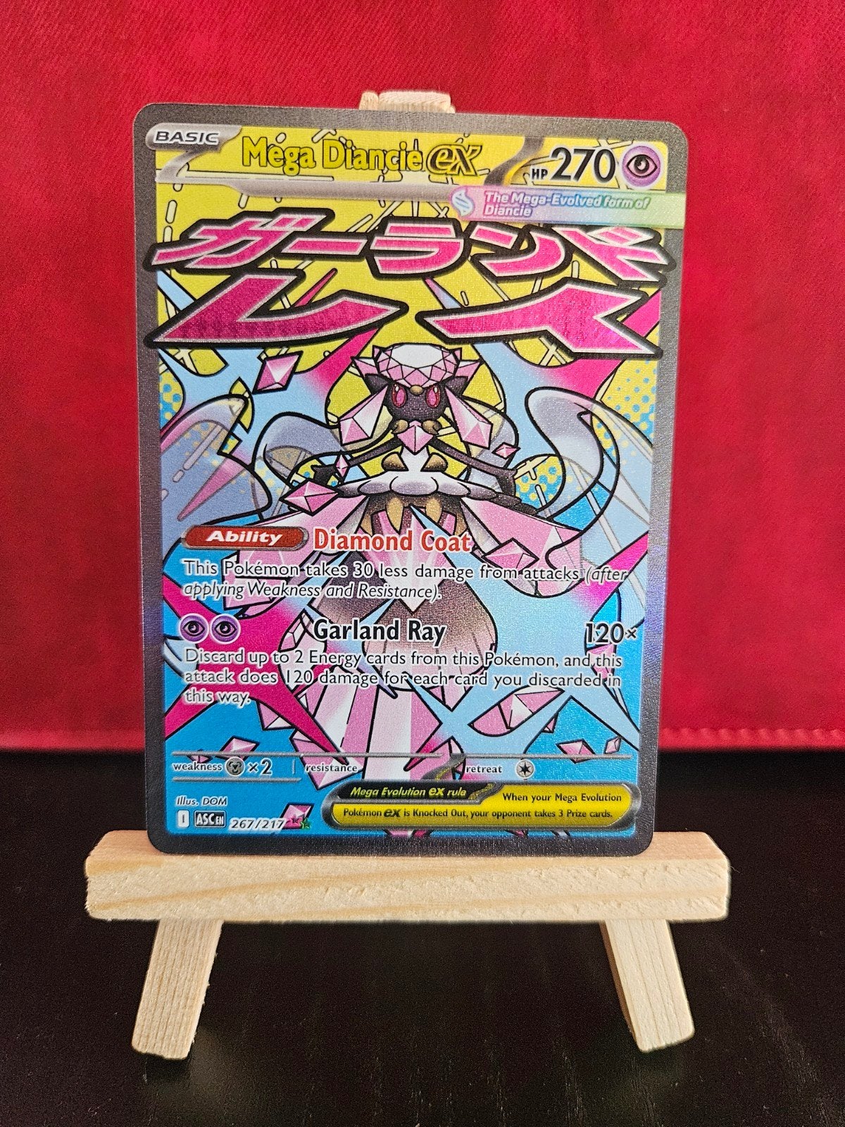 Mega Diancie ex, Ophalen of Verzenden, Zo goed als nieuw, Losse kaart