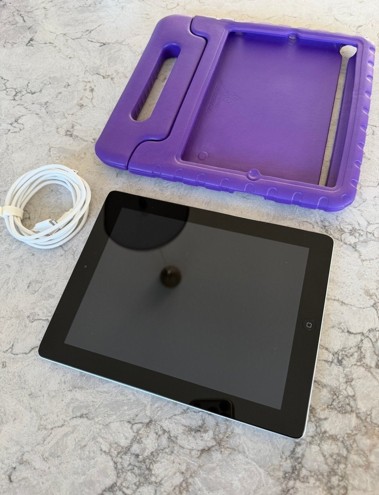 Apple iPad 4e generatie (Model A1458) met hoes en kabel, Computers en Software, 10 inch, Gebruikt, Apple iPad, Ophalen of Verzenden