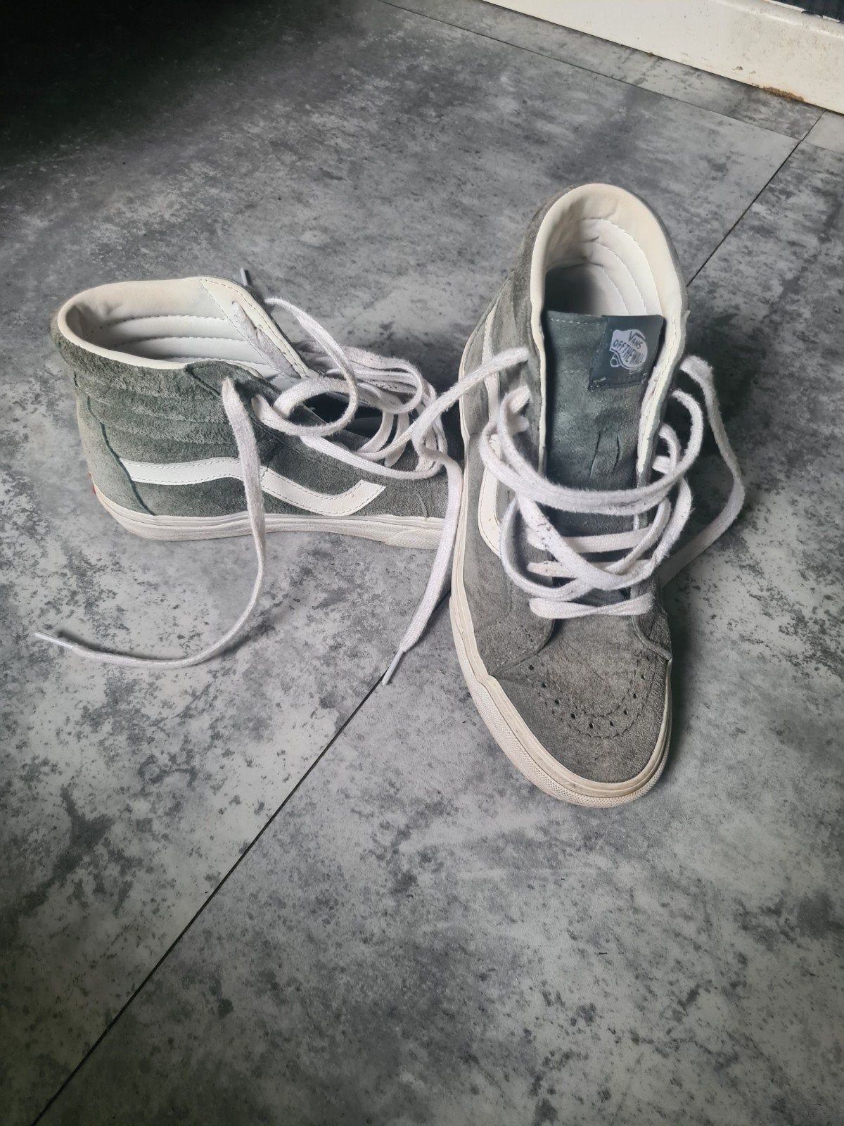 Grijze Vans off the wall mt 37, Ophalen of Verzenden, Sneakers of Gympen, Grijs, Gedragen