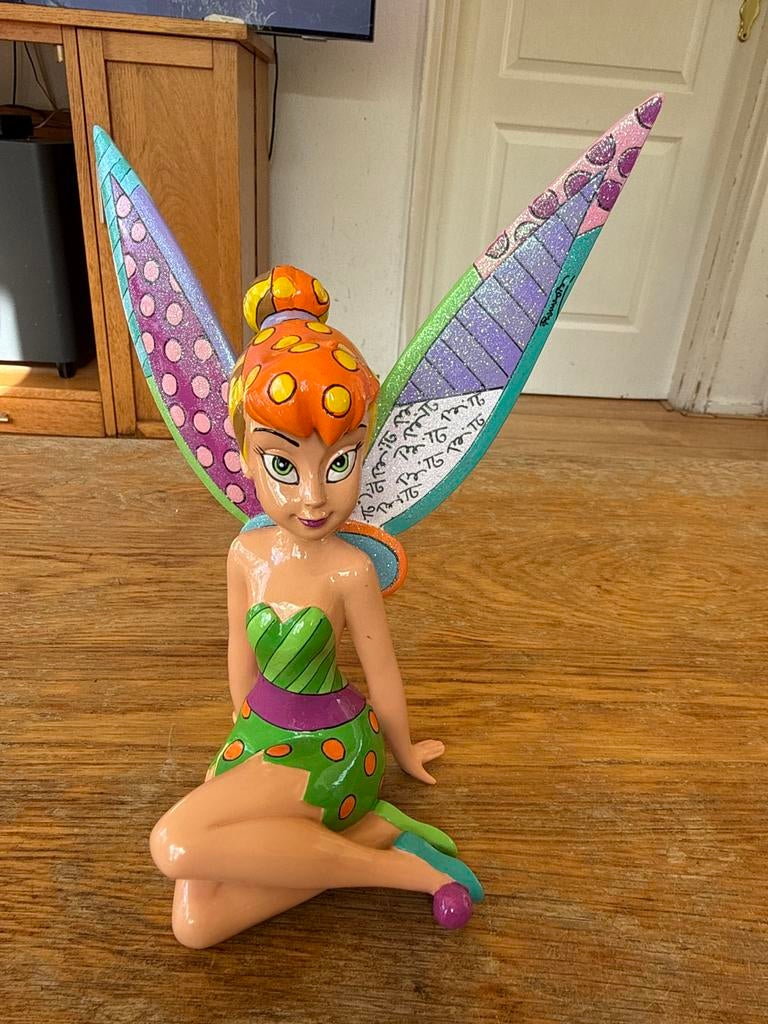 Tinkerbell Britto beeld, disney, Ophalen of Verzenden, Peter Pan of Pinokkio, Zo goed als nieuw, Beeldje of Figuurtje