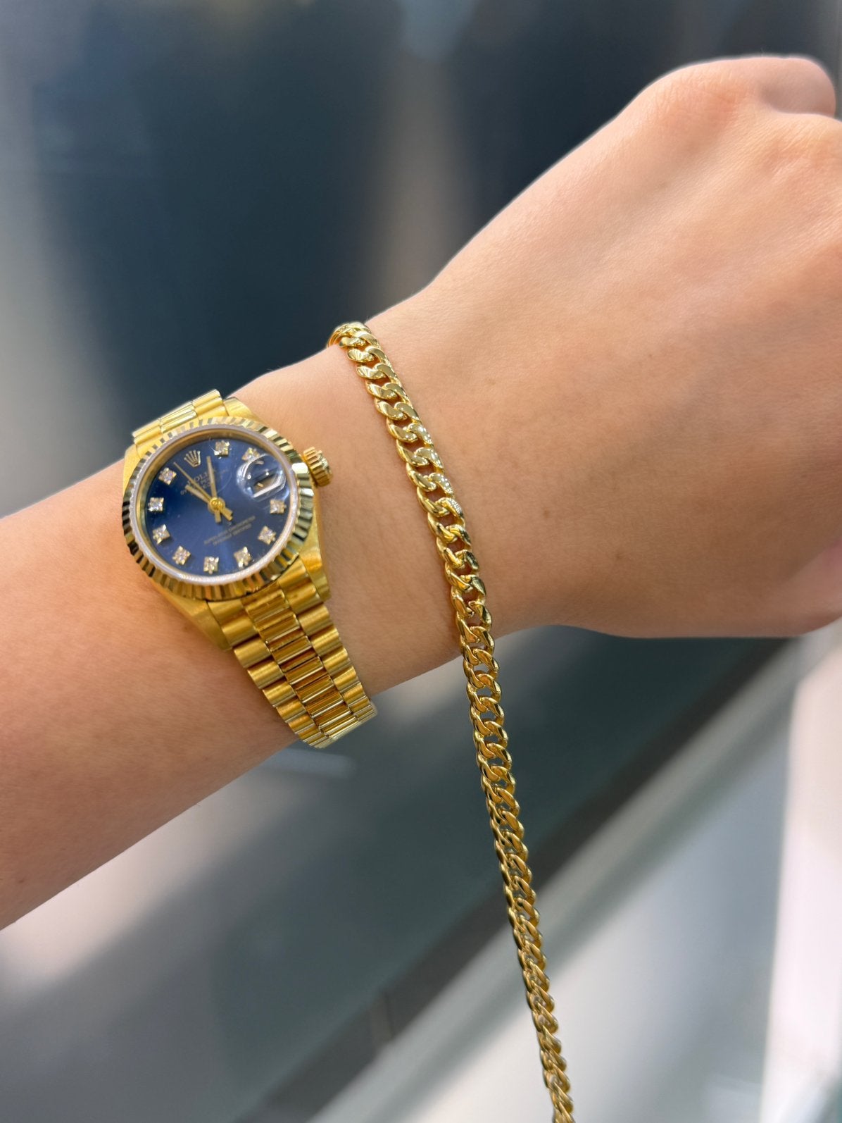 14KT Goud - 11.9 Gram - Armband - Massief - CUBAN, Ophalen, Nieuw, Goud