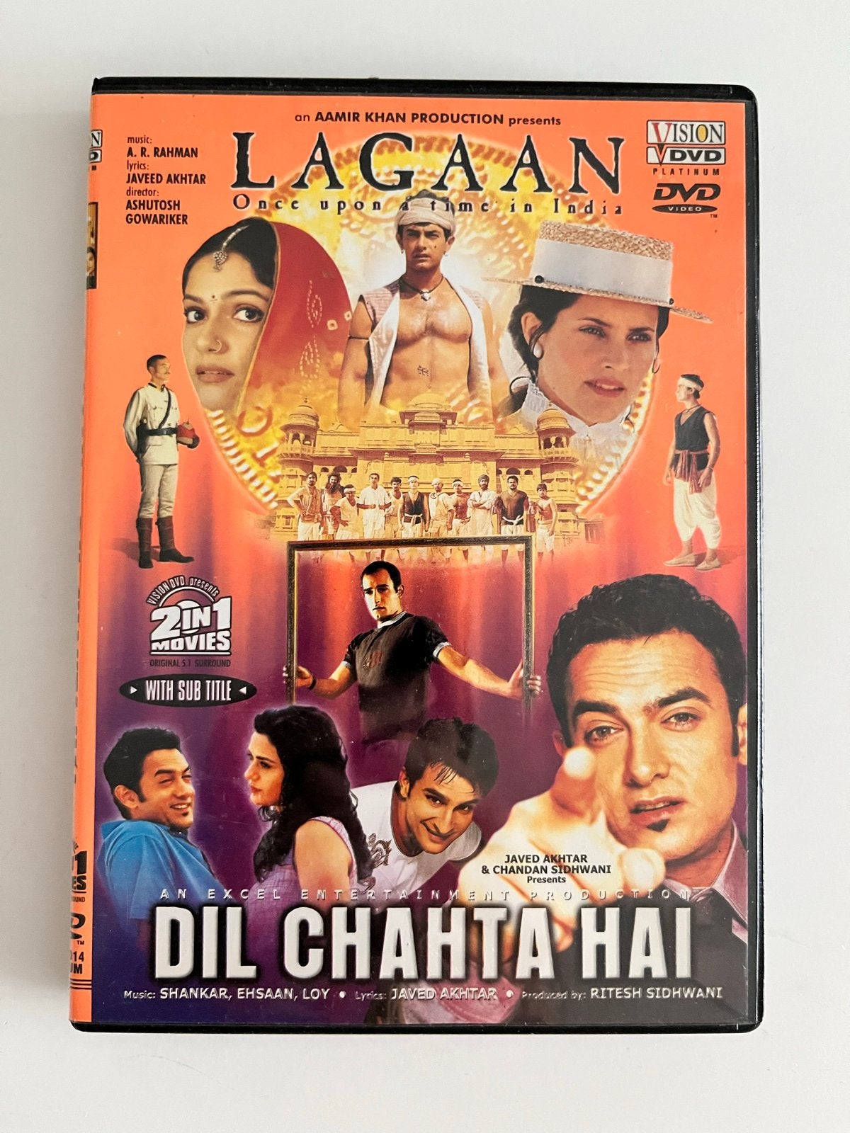 Lagaan & Dil Chahta Hai - Bollywood DVD (2 films), Gebruikt, Verzenden, Alle leeftijden, Engels
