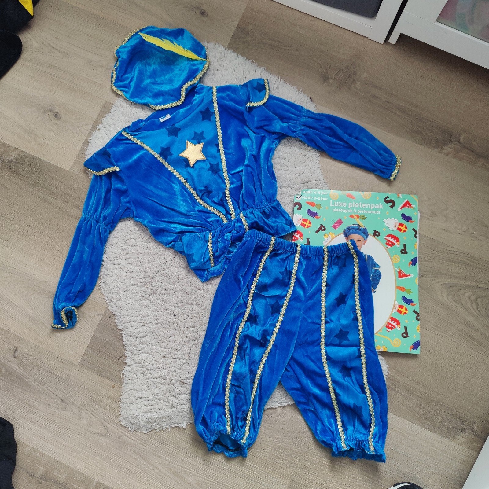 Luxe Pietenpak Blauw - Maat 6-8 Jaar, Ophalen of Verzenden, Nieuw, 104 of kleiner, Jongen of Meisje