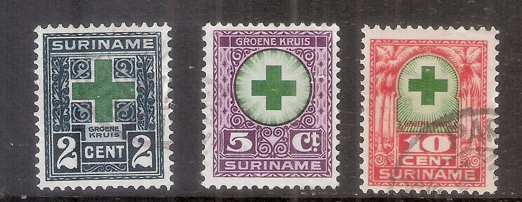 Suriname Nr 127/129  gebruikt., Ophalen of Verzenden, Gestempeld