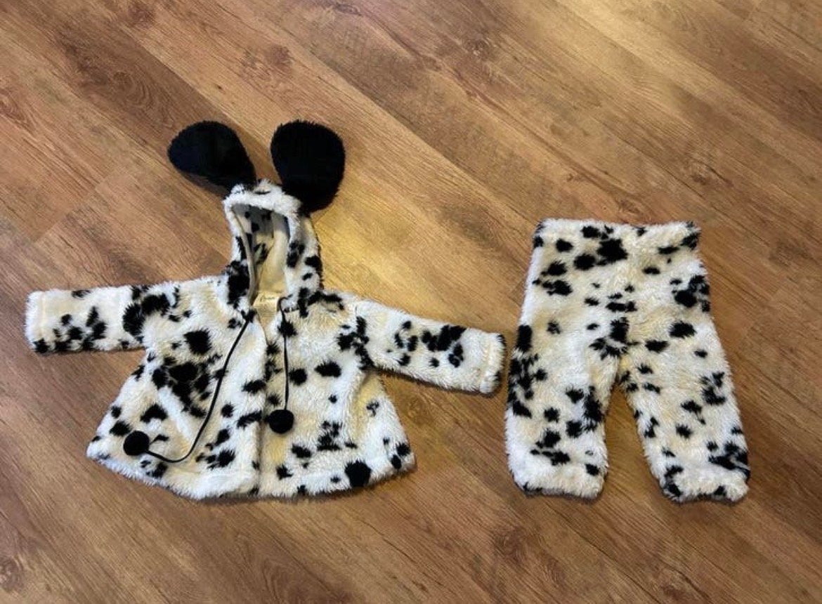 Dalmatiër kostuum baby/peuter - maat 80, Ophalen of Verzenden, Zo goed als nieuw, 104 of kleiner, Jongen of Meisje