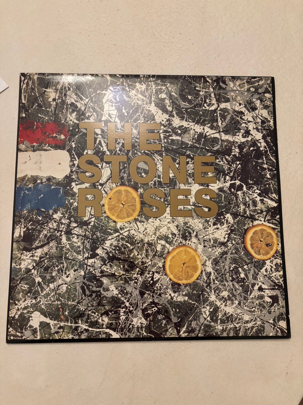 Lp 1989 UK stone roses - stone roses non embossed near mint, Ophalen of Verzenden, Zo goed als nieuw, 12 inch, Poprock