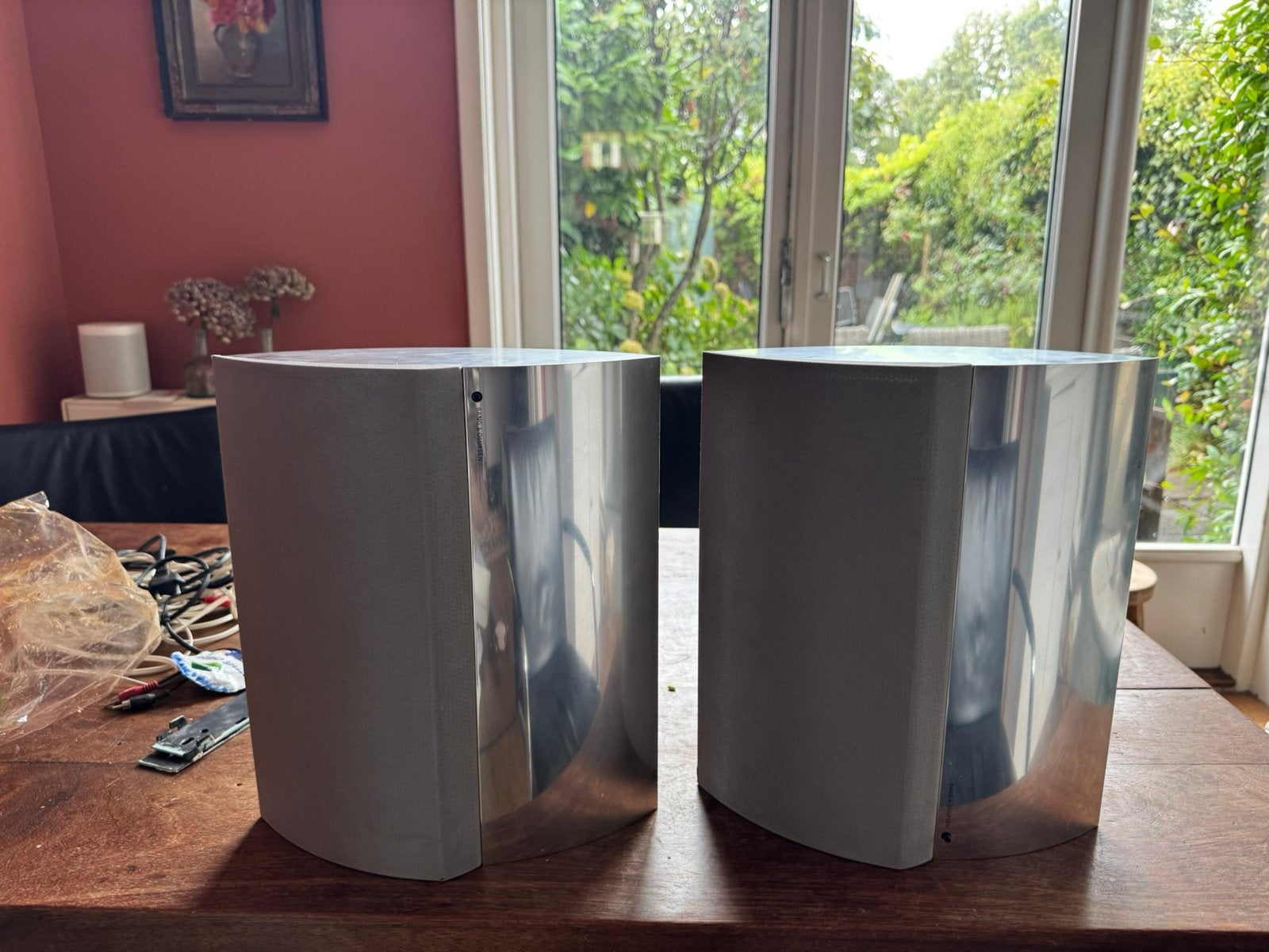 Bang Olufsen Beolab 4000 met muurbeugel, Ophalen of Verzenden, Gebruikt, Speakers, Bang & Olufsen