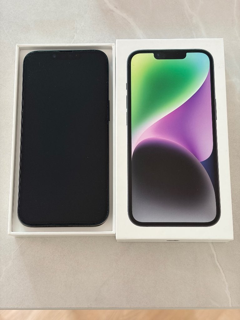 iPhone 14 - 128GB - Midnight, Ophalen, 128 GB, Zwart, Zo goed als nieuw