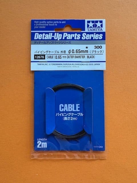 Tamiya black Cable 12675 12676 12677 12678   200 cm, Verzenden, Nieuw, Groter dan 1:32