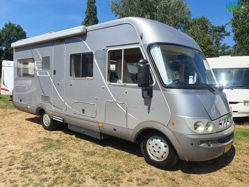 Hymer B 654-Automaat-Zonnepaneel-Schotel, Caravans en Kamperen, Campers, Ringverwarming, 6 tot 7 meter, Bedrijf, Diesel