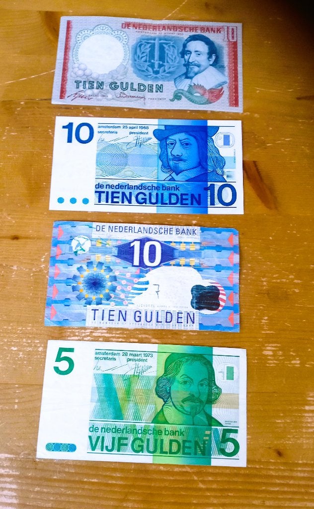 4 mooie oude Nederlandse bankbiljetten, Ophalen of Verzenden, 10 gulden