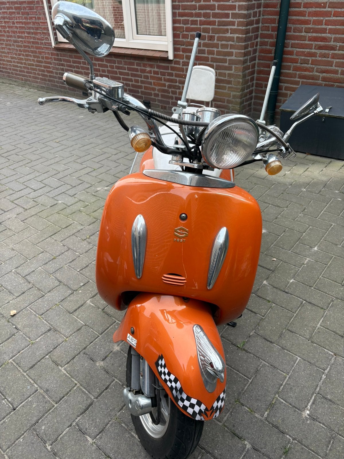 Fosti retro scooter, Fietsen en Brommers, Snorfietsen en Snorscooters, Gebruikt, Benzine, Ophalen, Overige merken