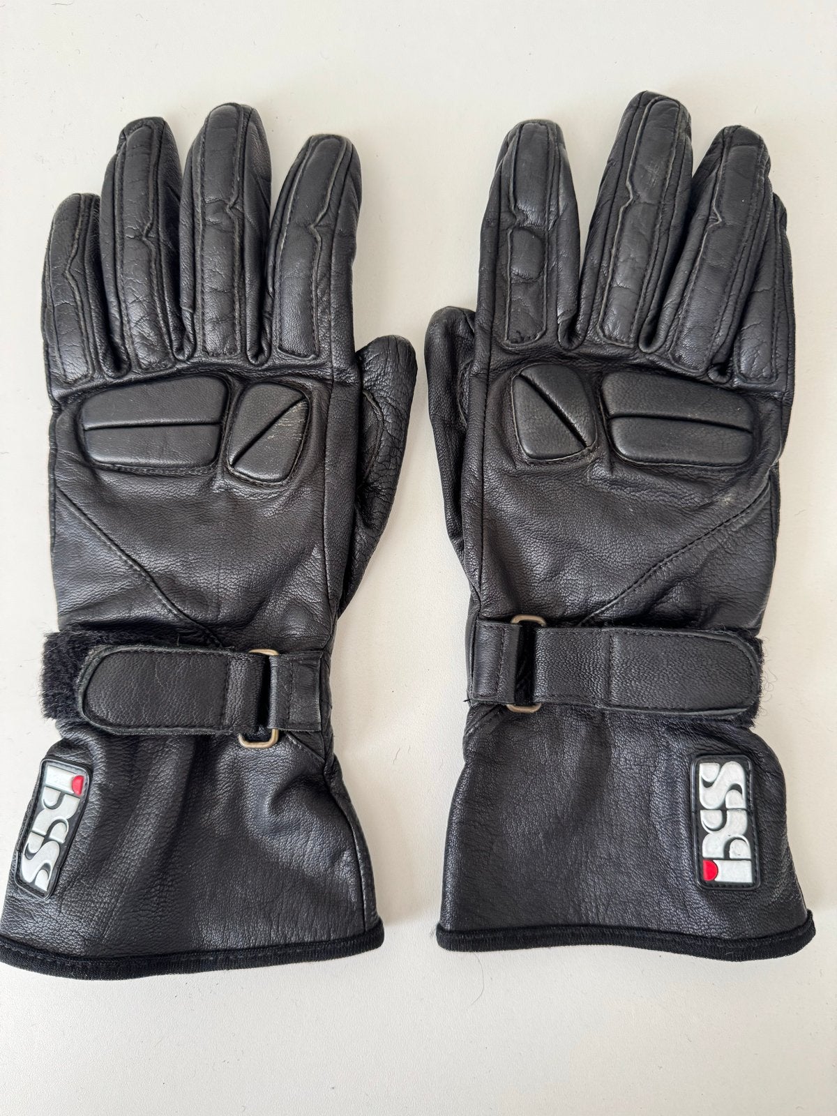 Zwarte leren dames motorhandschoenen - iXS, Ophalen of Verzenden, Tweedehands, Dames, Handschoenen