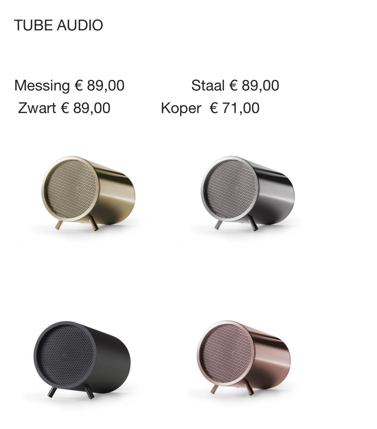 Leff Amsterdam Tube Audio bluetooth speaker, Overige merken, Gebruikt, Ophalen of Verzenden, Draagbare speaker