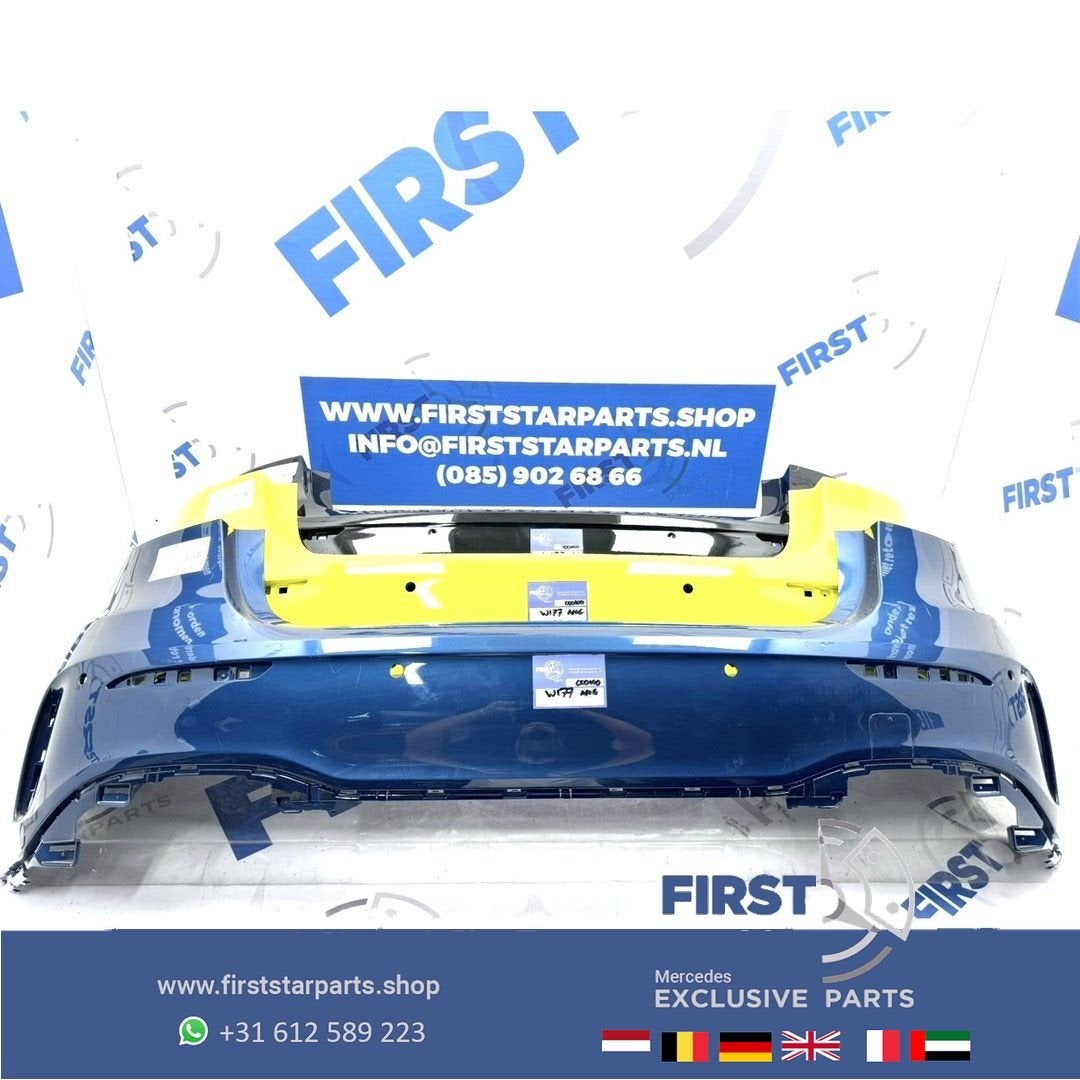 A1778851301 W177 ACHTERBUMPER A KLASSE AMG BUMPER ZWART/WIT/, Gebruikt, -, Ophalen of Verzenden, Achter