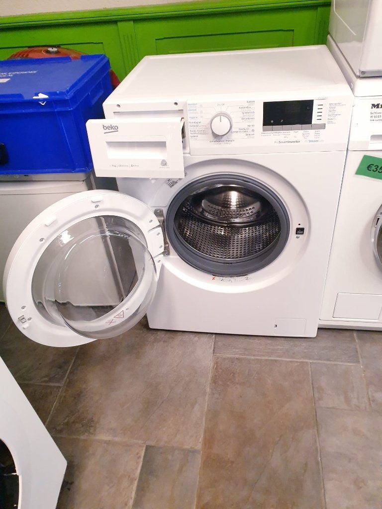Wasmachine beko 7kg️️️️️️ ️️️SteamCure A+++ INC GARANTIE, Witgoed en Apparatuur, Wasmachines, Ophalen, Minder dan 85 cm, Zo goed als nieuw
