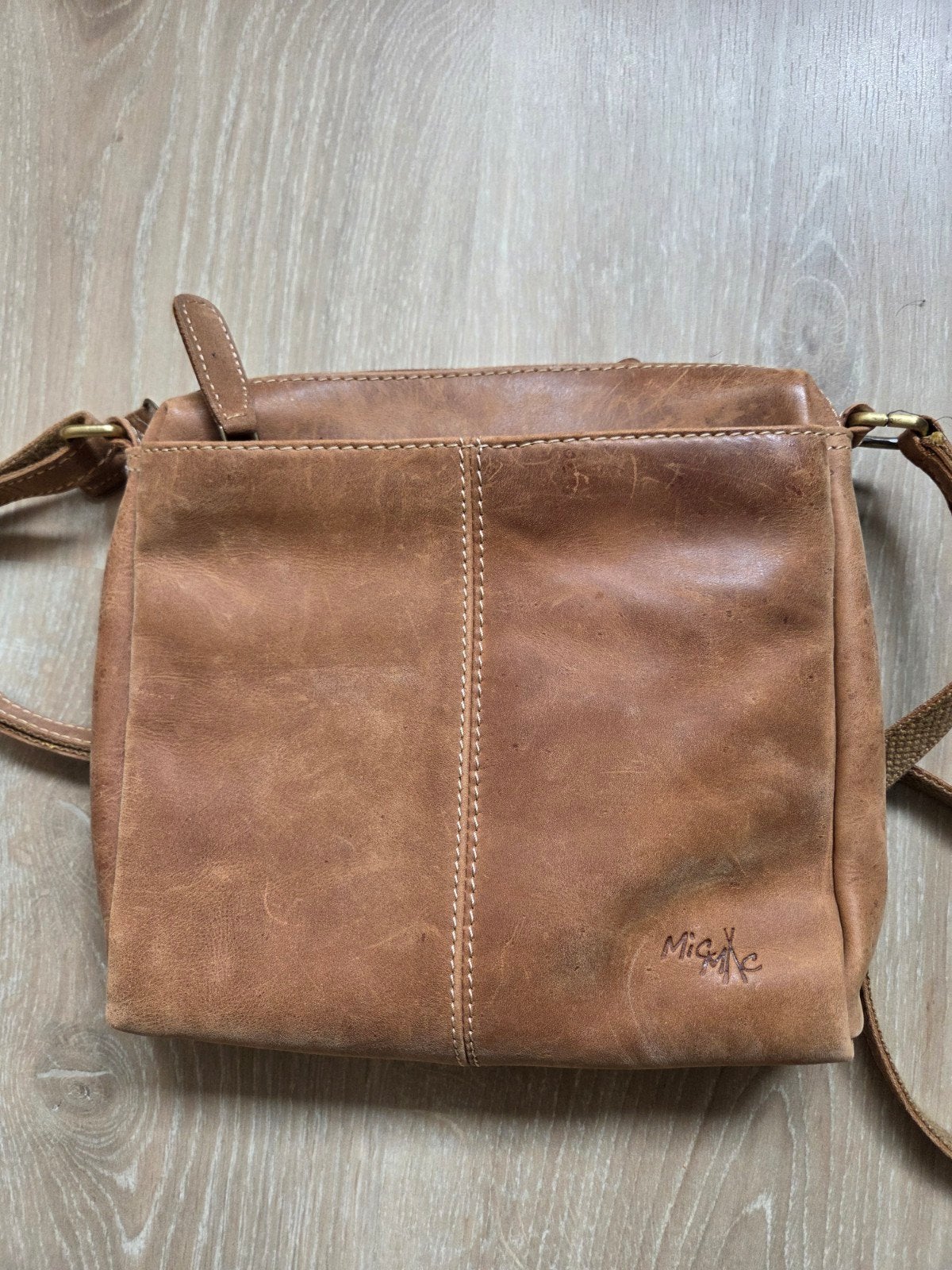 MicMac schoudertas bruin, Overige merken, Gebruikt, Bruin, Ophalen of Verzenden
