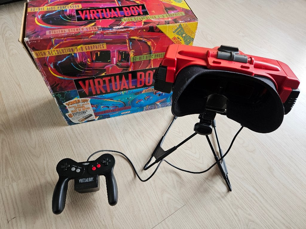 Nintendo Virtual Boy CIB + Mario Tennis, Ophalen of Verzenden, Gebruikt, Overige modellen, Met games