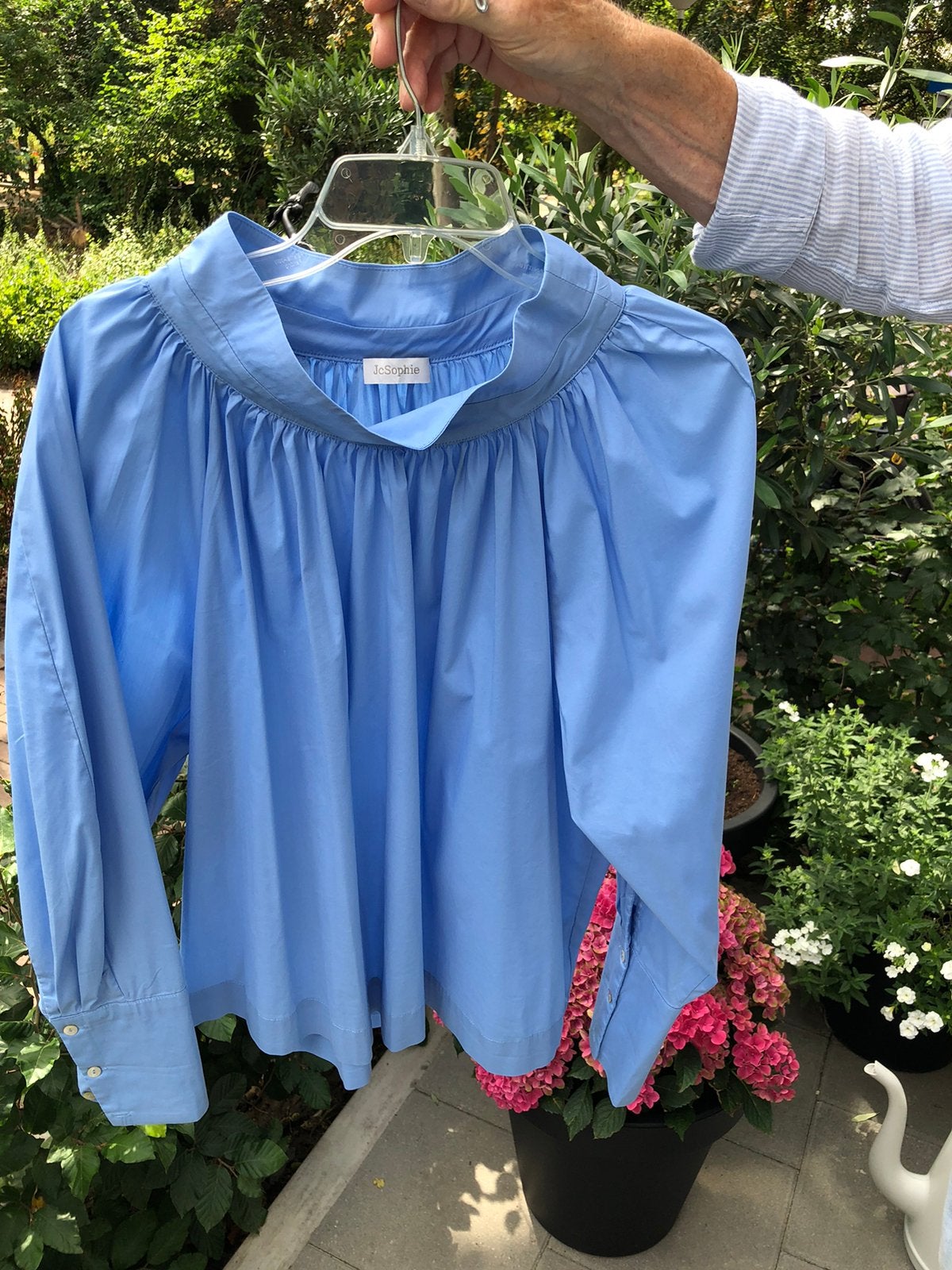 Dames blouse van Jc Sophie blauwe maat 44, Ophalen of Verzenden, Zo goed als nieuw, Maat 42/44 (L), Blauw