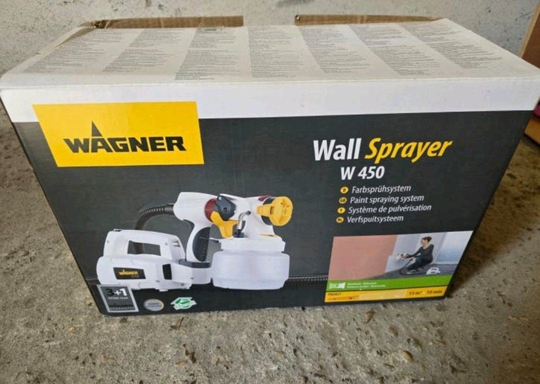 Wagner wall sprayer - verfspuit, Ophalen of Verzenden, Zo goed als nieuw, Verfspuit of Verfpomp