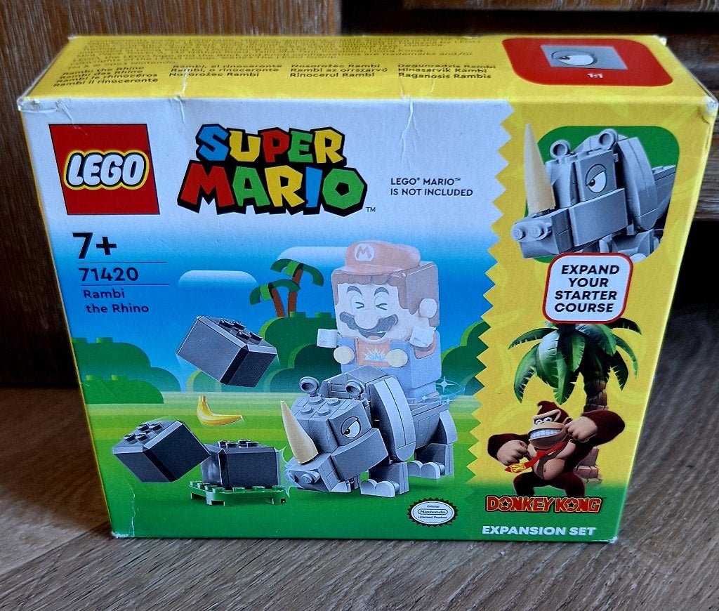 LEGO Super Mario: Rambi de neushoorn 71420 NIEUW, Overige thema's, Nieuw, Ophalen of Verzenden, Complete set