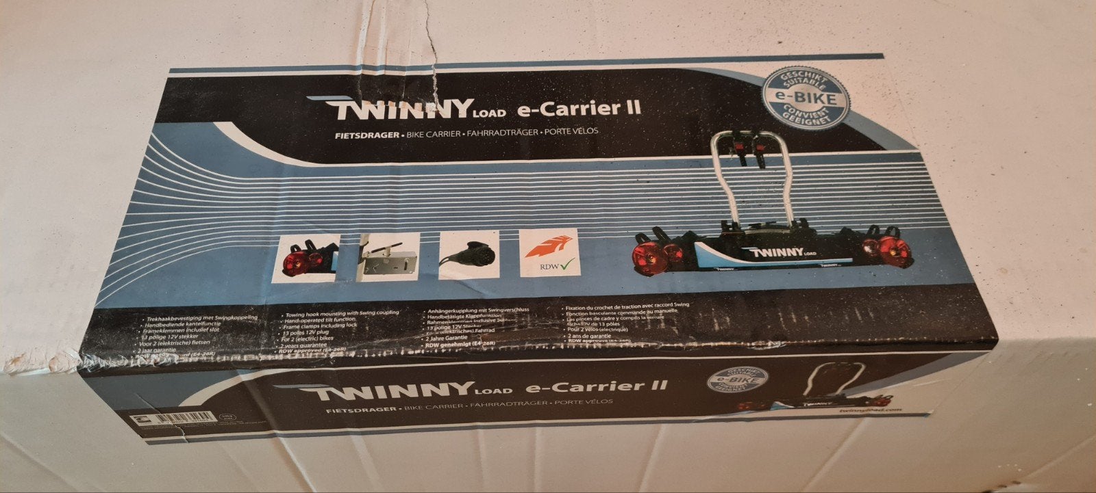 Twinny Load e-Carrier II fietsendrager, Ophalen, Zo goed als nieuw
