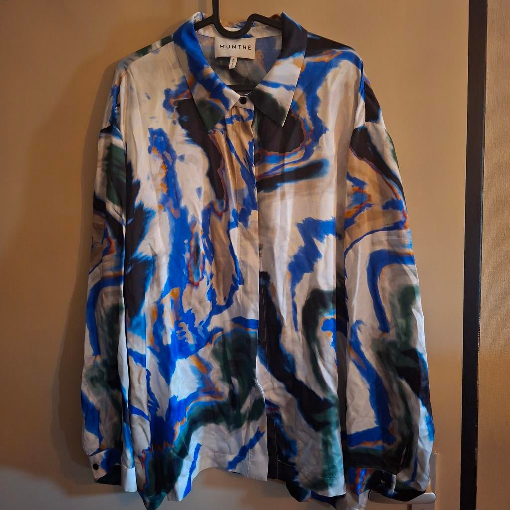 Munthe blouse met print, Munthe, Ophalen of Verzenden, Zo goed als nieuw, Maat 46/48 (XL) of groter