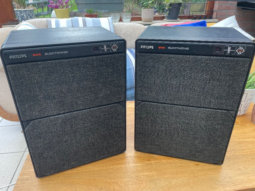 2 Philips MFB 544 luidsprekersets, Audio, Tv en Foto, Ophalen, Philips, Gebruikt, Speakerset